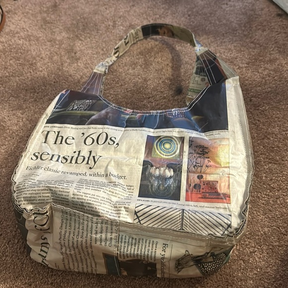 custom Handbags - Recycled newspaper custom made handbag!